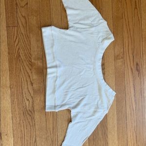 PacCares Anna Waffle Off the Shoulder top